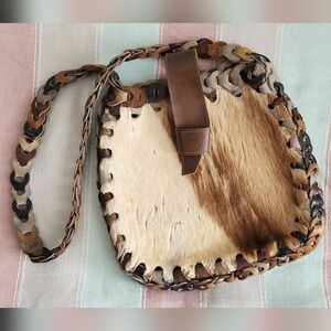 Leather Saddle Bag Vinatge/Handmade